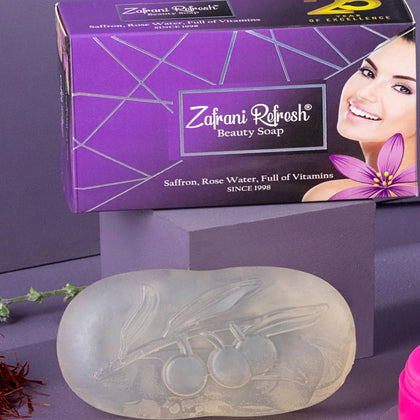 Beauty Soap, Zafrani Refresh, Nourishing & Hydrating, for All Skin Types