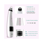 Blackhead Remover: Electric Vacuum Kit, 5 Suction Power Levels, 5 Probes
