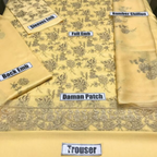 Unstitched Suit, Full Heavy Embroidery Work On The Sleeves, for Women