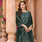 Women Crinkle Chiffon Ensemble