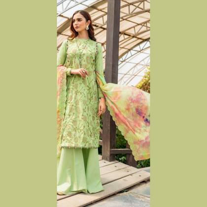 Unstitched Suit, Embroidered Gullgee, Exquisite Elegance & Luxury, for Ladies