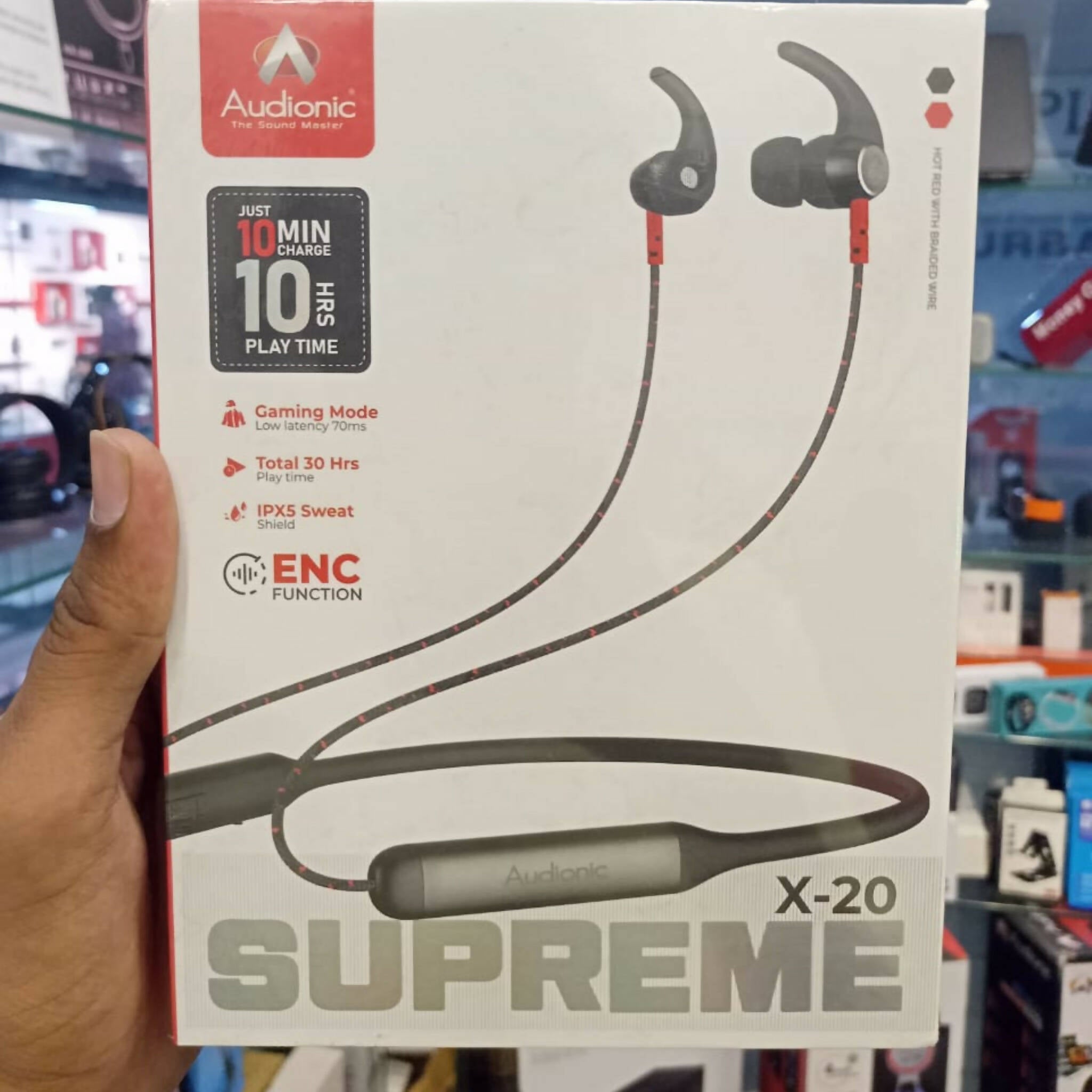 Neckband, Audionic Supreme X20, Dual Pairing Mode Connectivity