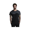 T-Shirt, Charcoal and Black Color, In Crew Neck, for Men