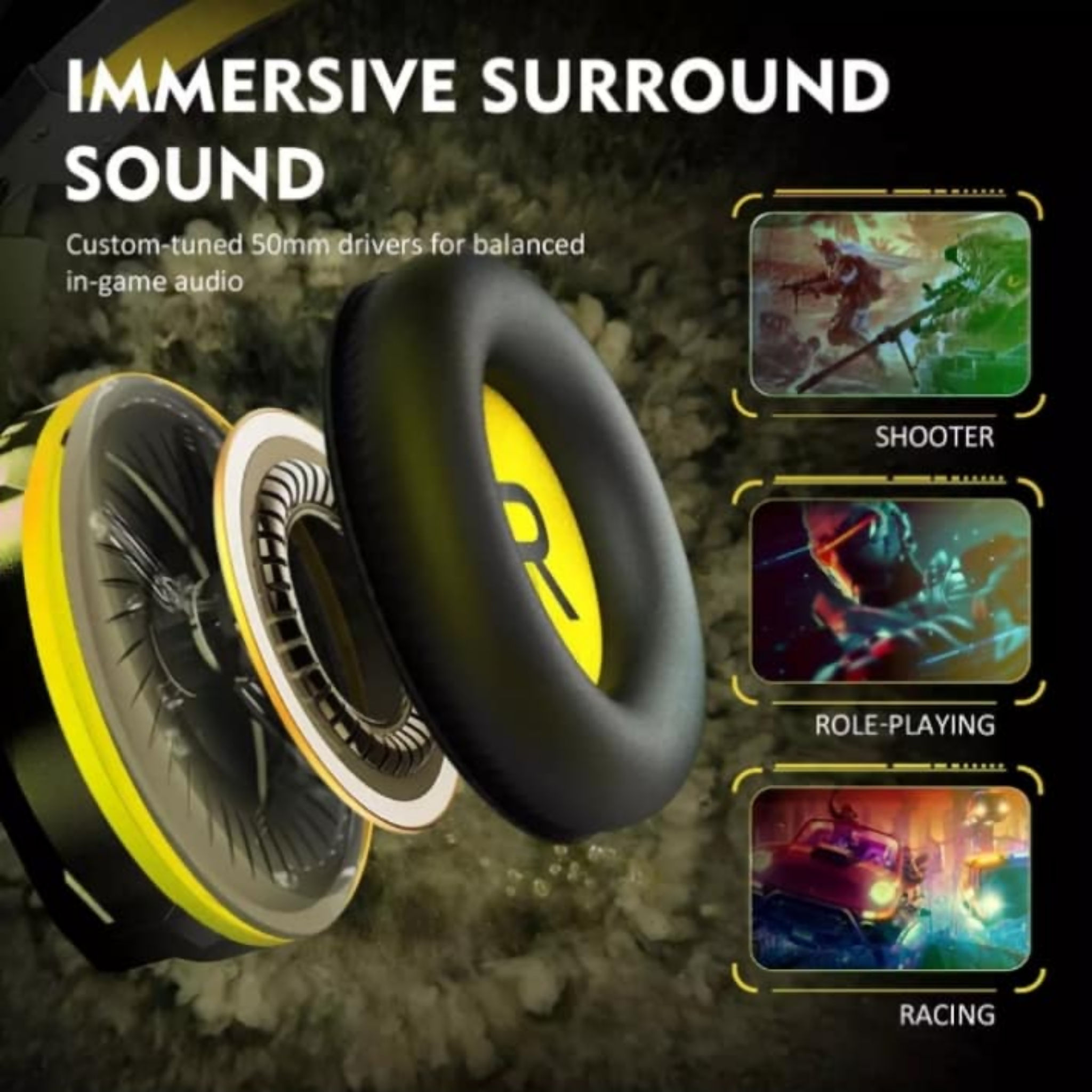 Headphones, Auditory Bliss with Noise Reduction Technology