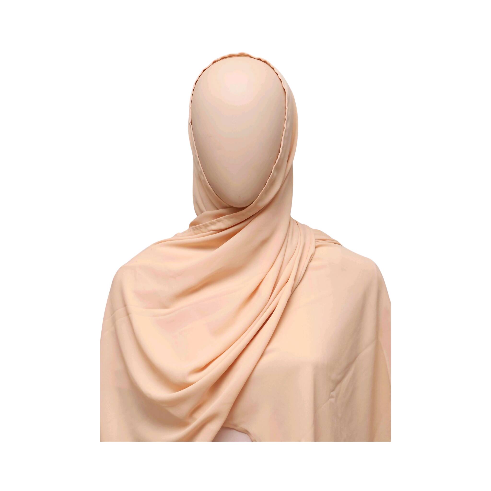 Abaya, Korean Georgette Ensemble with Pleating Details & Contrast Piping, for Women