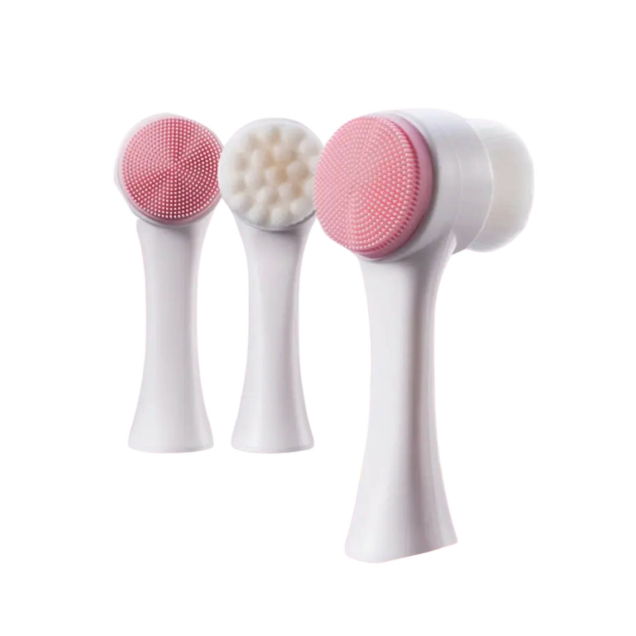 Facial Cleansing Brush, Portable & 3D Double Sides, for Unisex