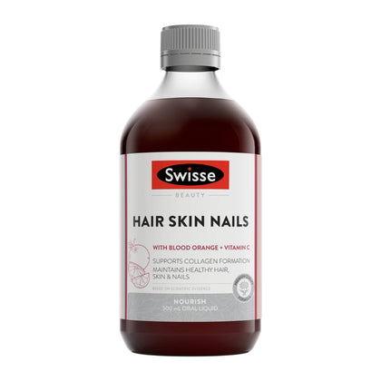 Hair Skin Nails, Swisse Beauty + Liquid 500 ML, Premium Beauty Formula