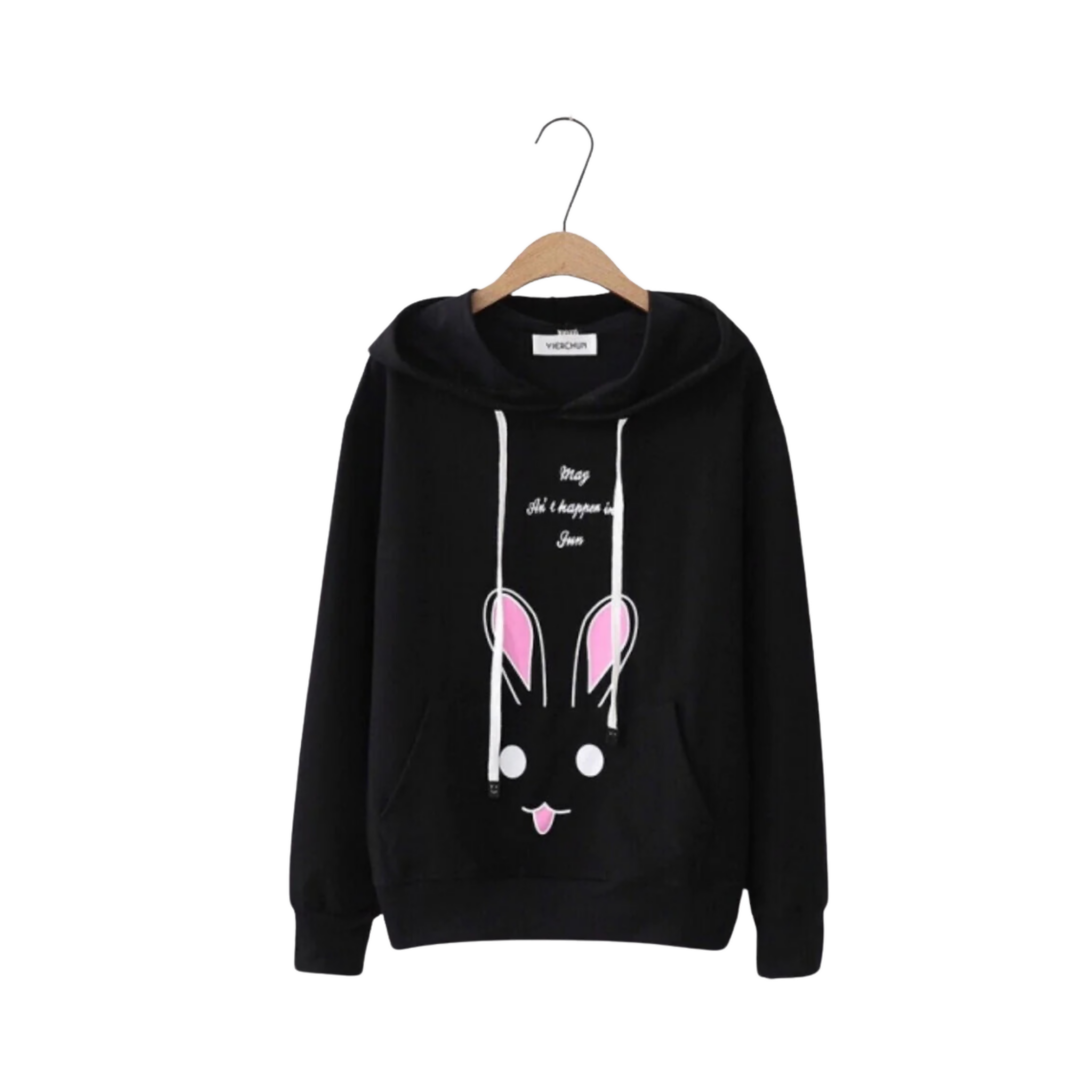 Black Fleece Hoodie, Sizes S to XL. Winter Fashion Perfection! Action