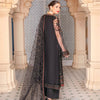 Suit, Chic and Elegant Semi-Stitched Net Ensemble with Embellishments, for Women