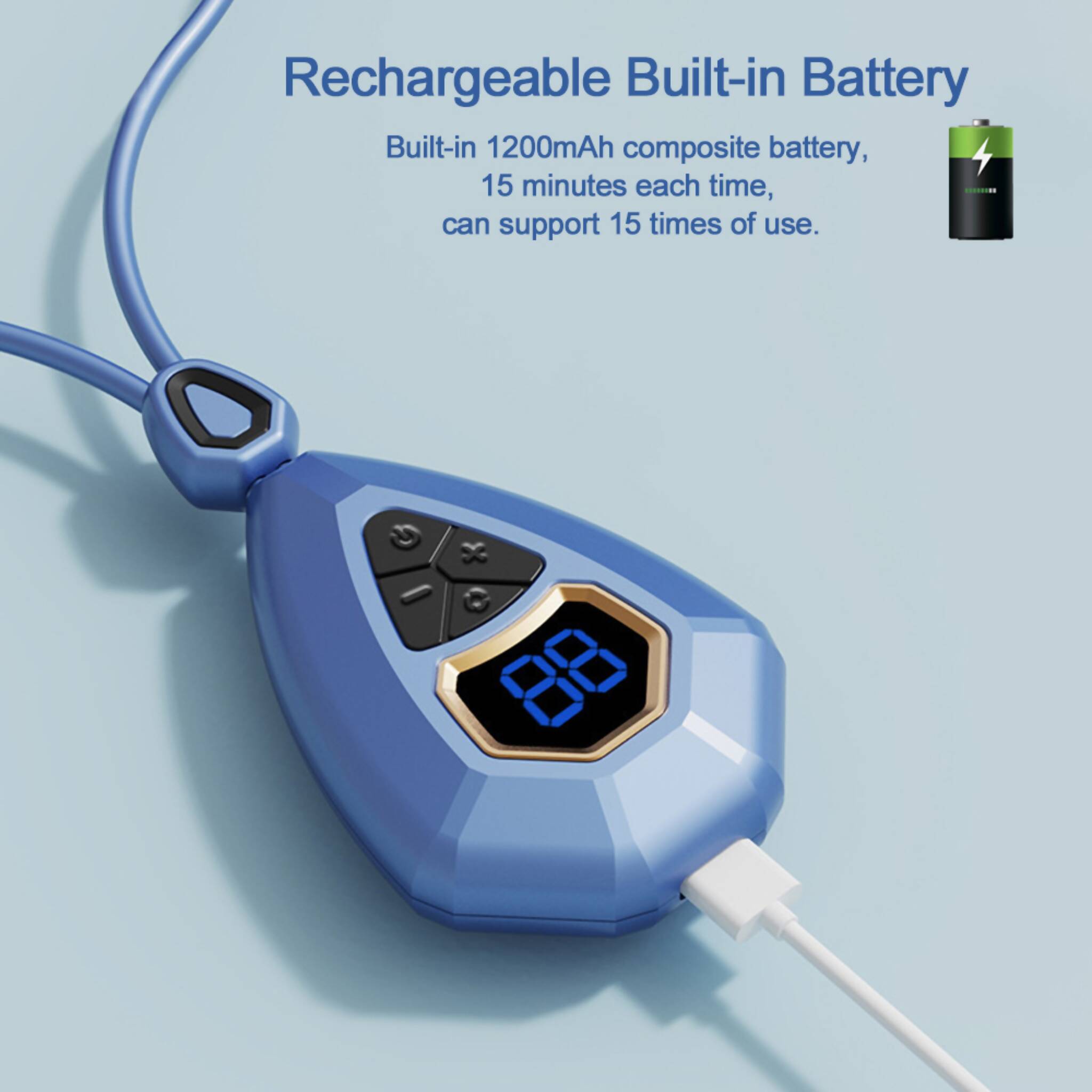 Neck Massager, Micro-current, 3 Gear Hot Compress & Smart Relaxation Tool