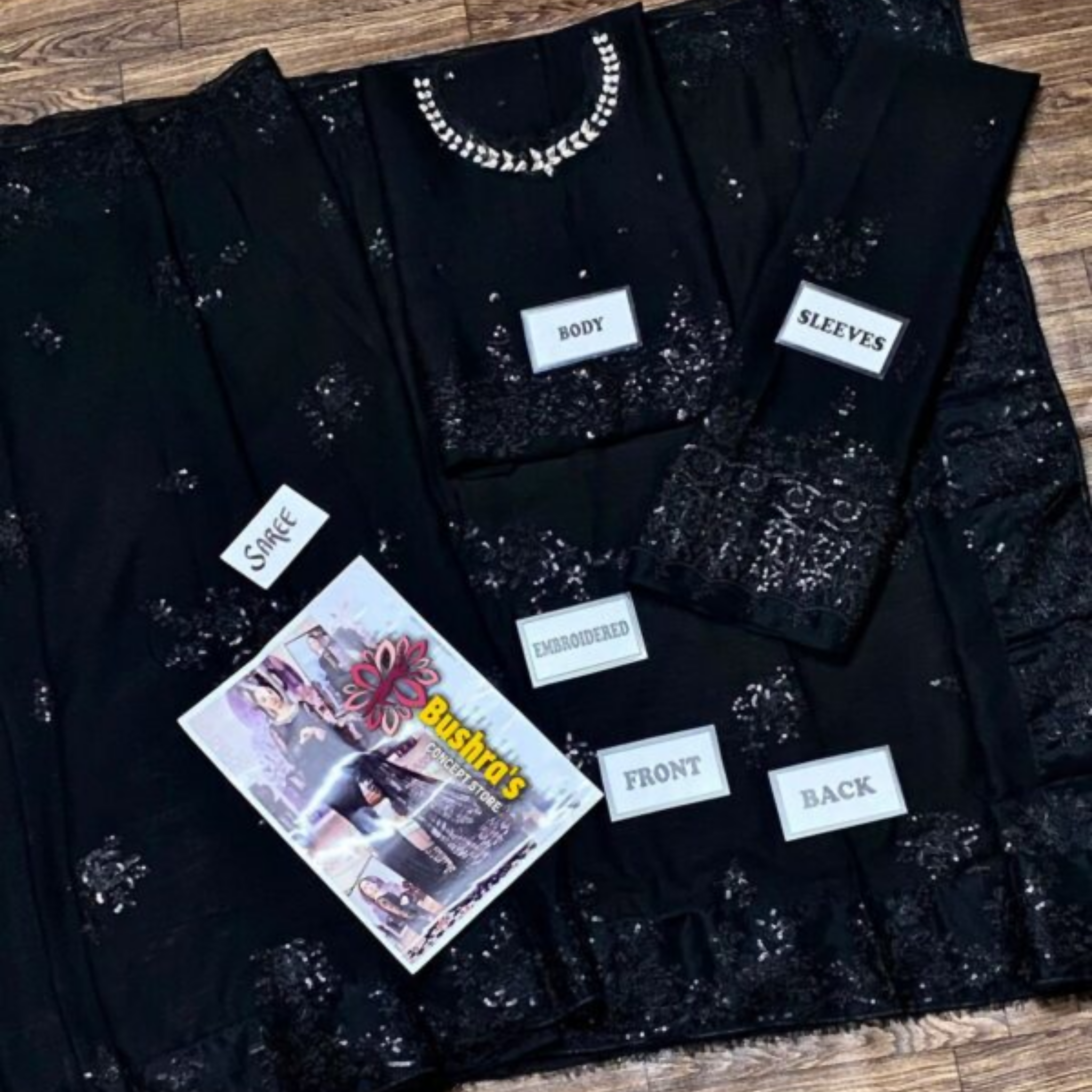 Black Saree, Elegant Designer & Luxury in Motion, for Ladies