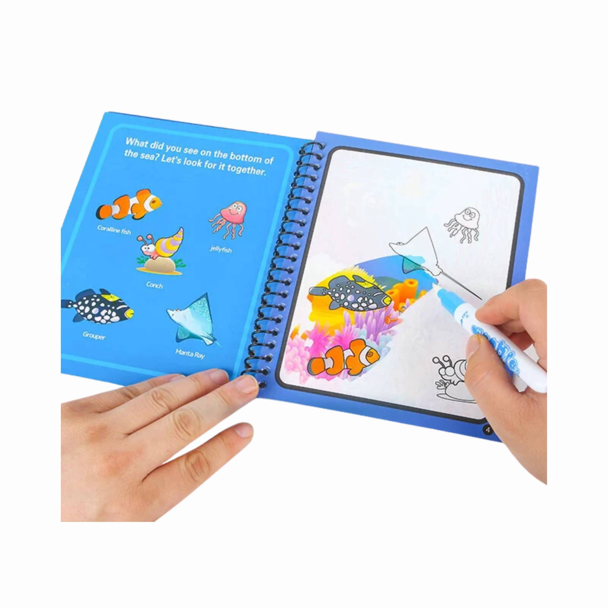 Magic Water Book, Mess-Free & Reusable Designs, for Kids'
