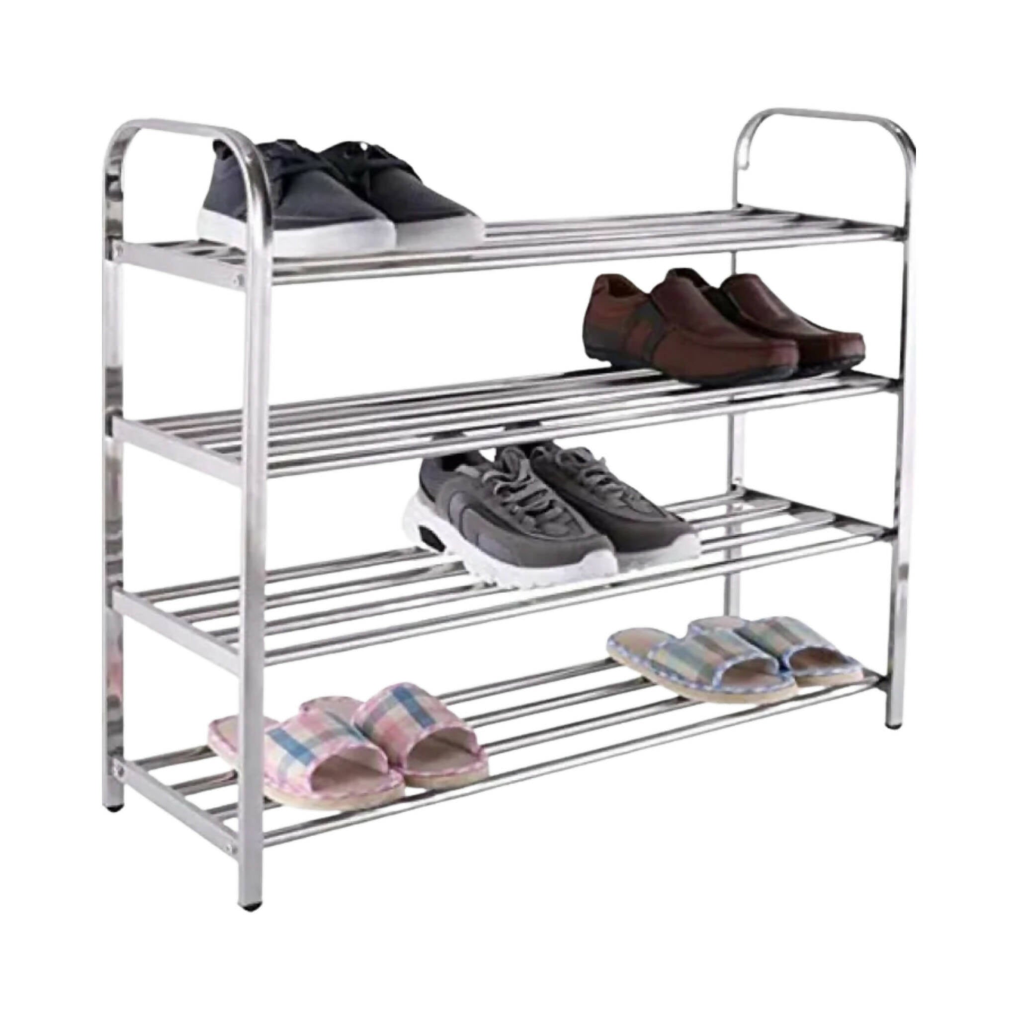 Shoe Rack, Stainless Steel - Organize with Style!