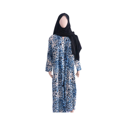Abaya Set, Luxurious Nidah Fabric with Printed & Solid Hijab, for Women