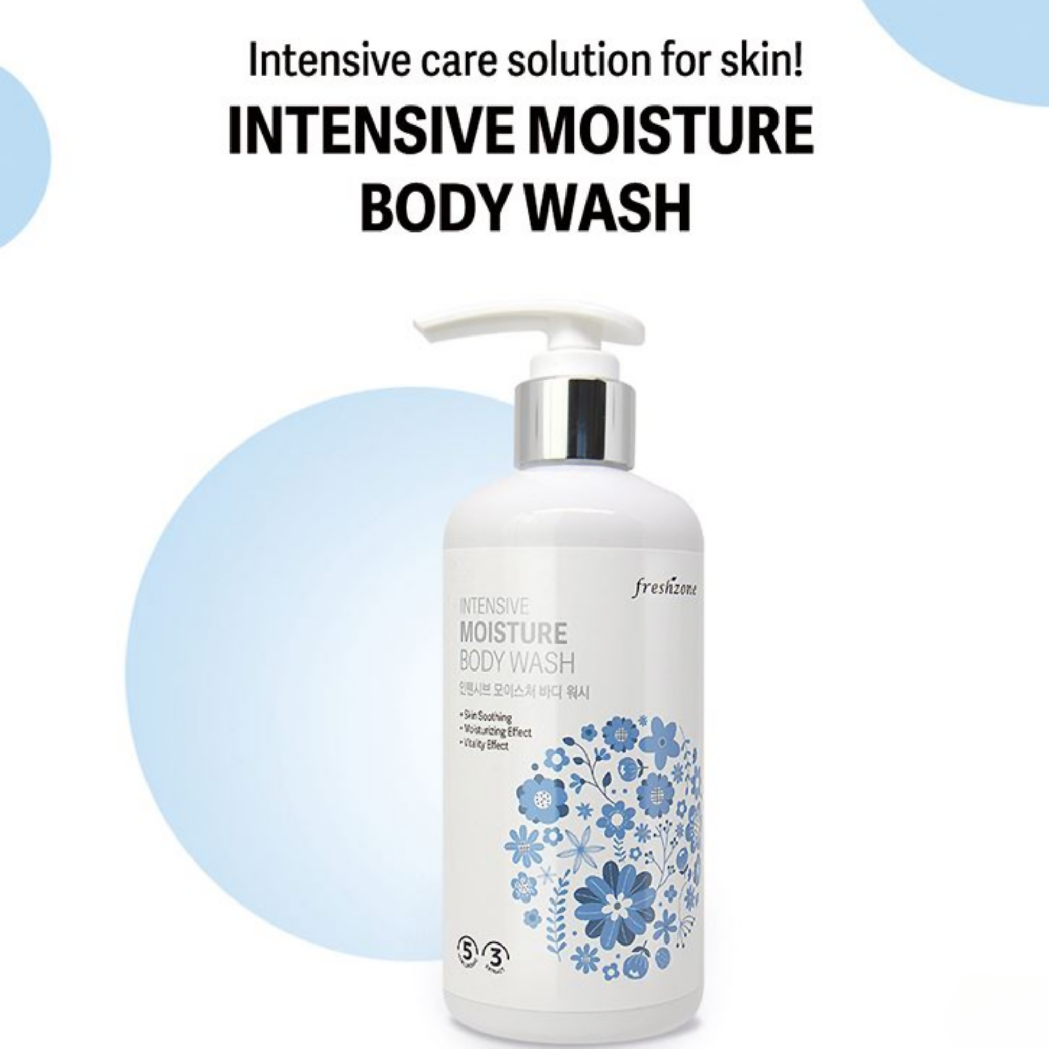 Intensive Moisture Body Wash, Snail Mucus & Hyaluronic Acid Infused, for Elasticity
