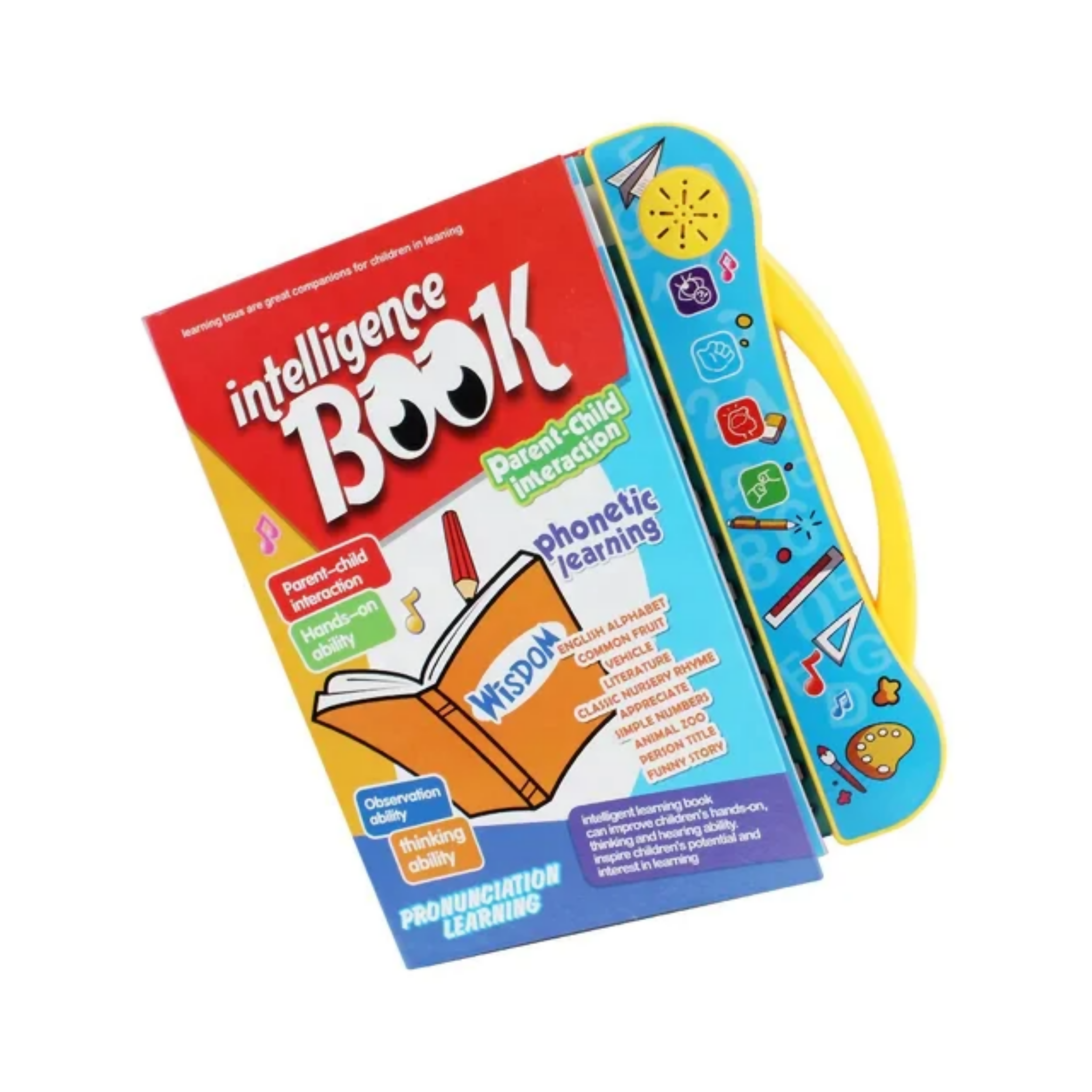Learning Study Book, Explore Alphabets, Numbers, and More, for Kids'