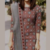 Unstitched Suit, Cotton Ajrak & Exquisite Designs, for Ladies