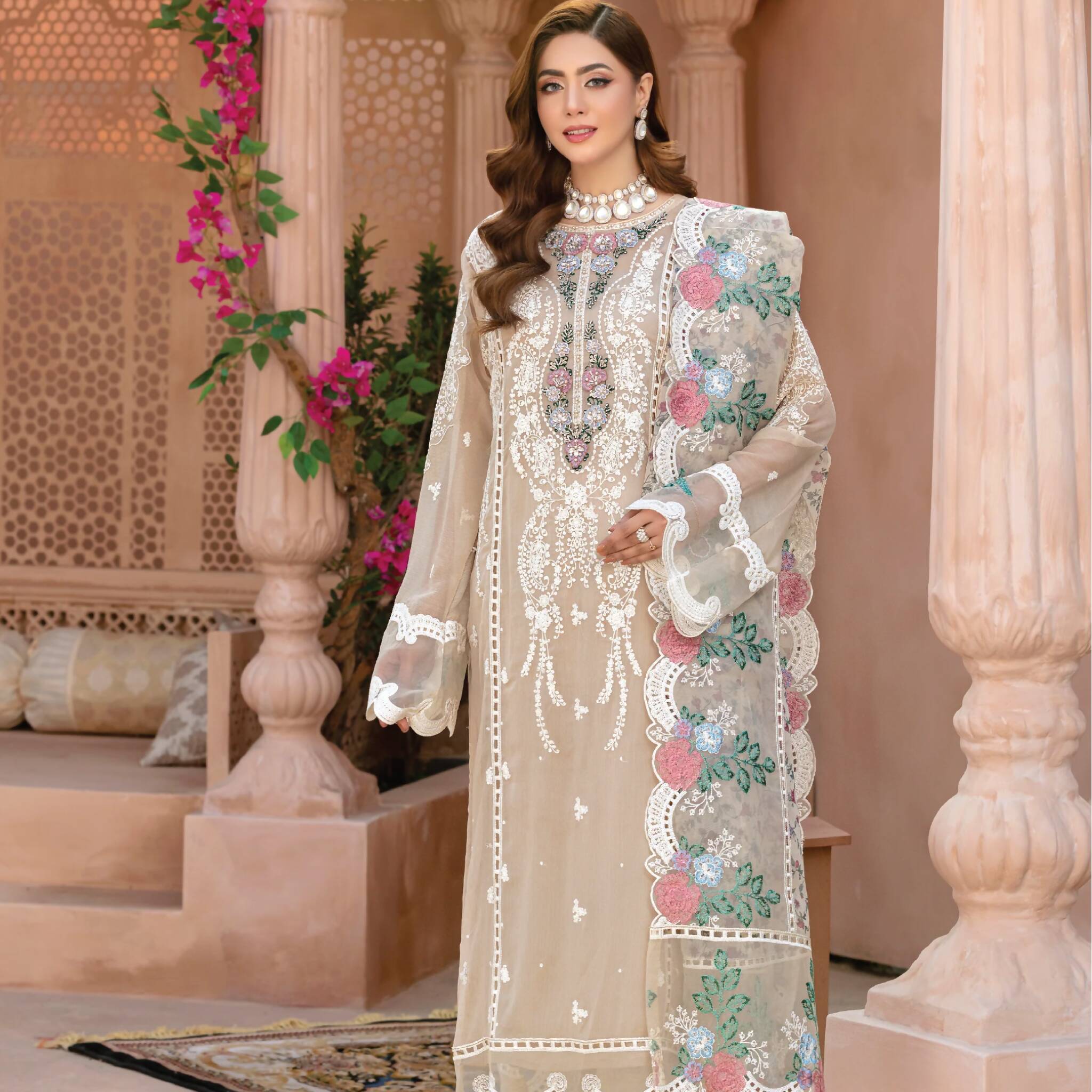 Crinkle Chiffon Ensemble