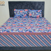 Bed Sheet, Floral Elegance, Purple Polycotton