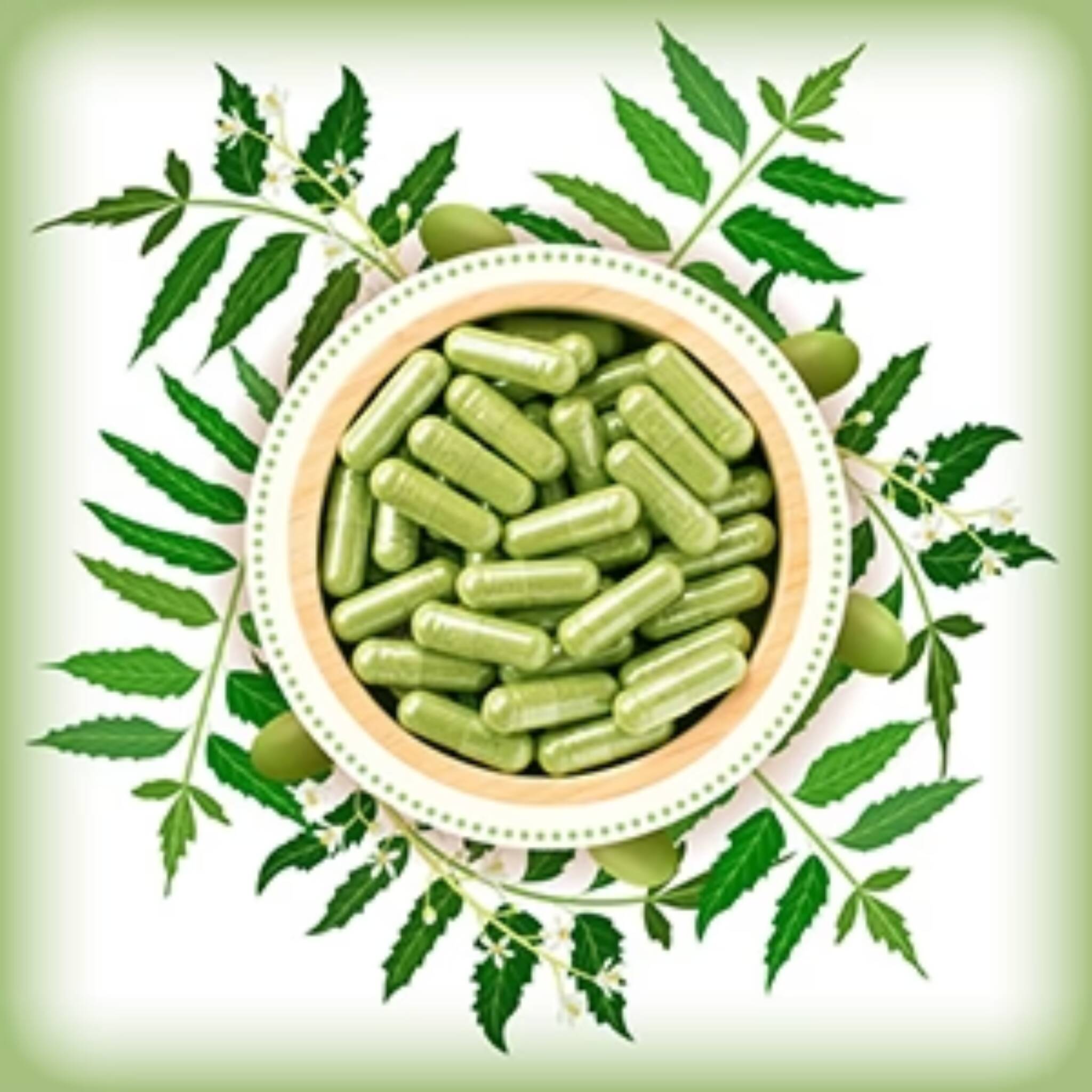 Neem Powder Capsules, Natural Wellness Enhancers (نیم کی گولیاں), for Immune Support