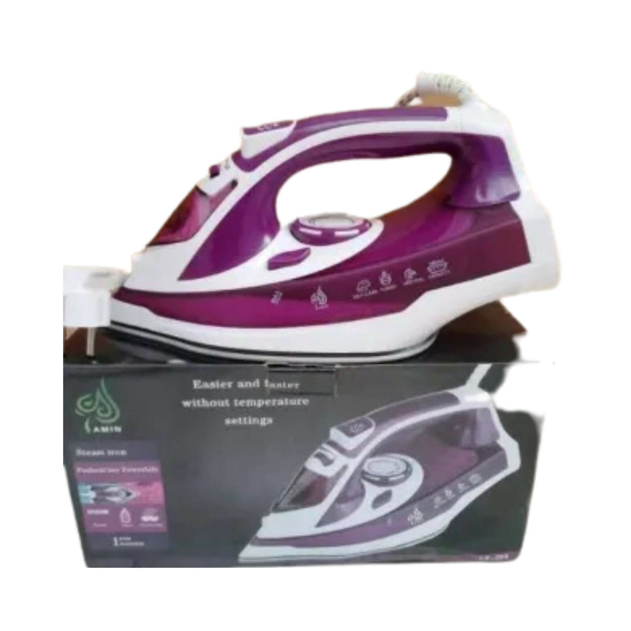 Steam Iron, Effortless Wrinkle Removal with LX 298, Full-Size Ceramic Coated