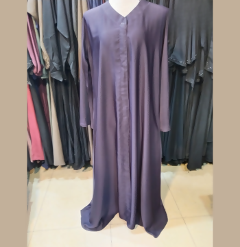 Abaya, Embroidery Along The Cuffs & Hemline, for Women