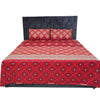 Bed Sheet, Elevate Your Bedroom with Maroon Square Texture