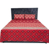 Bed Sheet, Elevate Your Bedroom with Maroon Square Texture