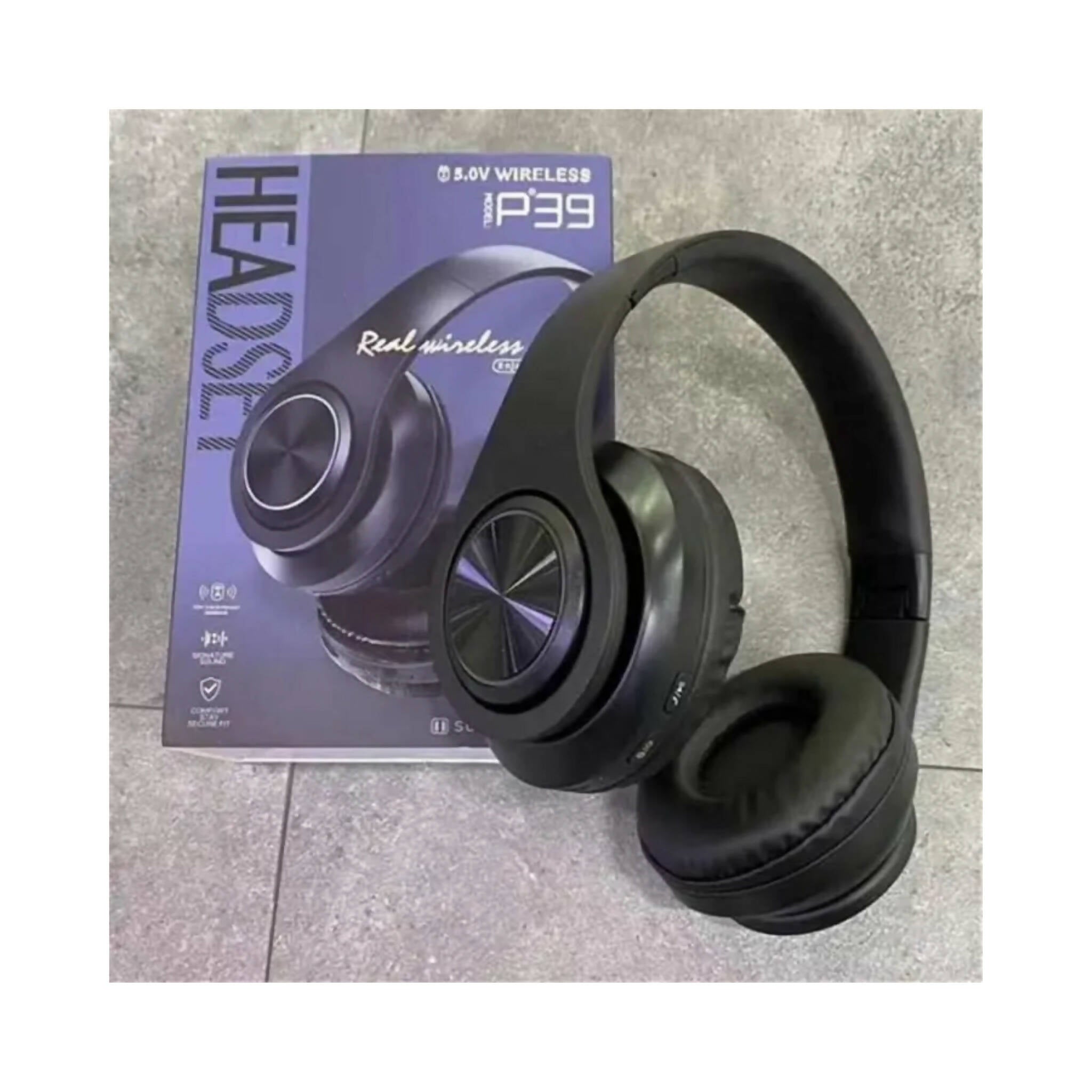 Headphones, Wireless Bluetooth & Foldable, Mic, FM Radio, SD Slot