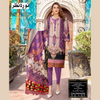 Unstitched Suit, Double Head Sequence with Matching Dupatta & Dyed Trouser, for Women