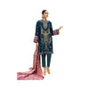 Unstitched Suit, Exquisite Embroidered Velvet with Silk Shawl, for Women