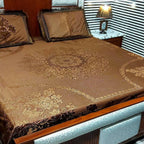 Bed Sheet, Luxurious Lace Plush Set by Amigo Home Textiles