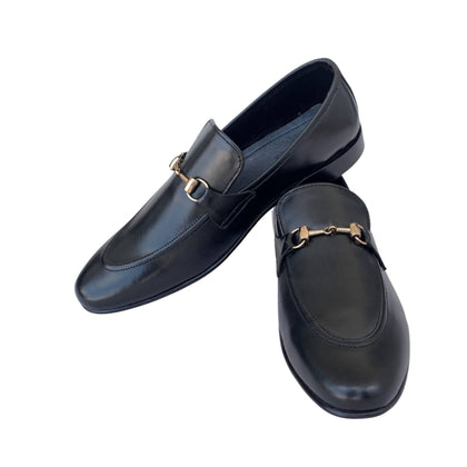 SF Horsebit Black Loafers, Timeless Sophistication & Everyday Comfort, for Men