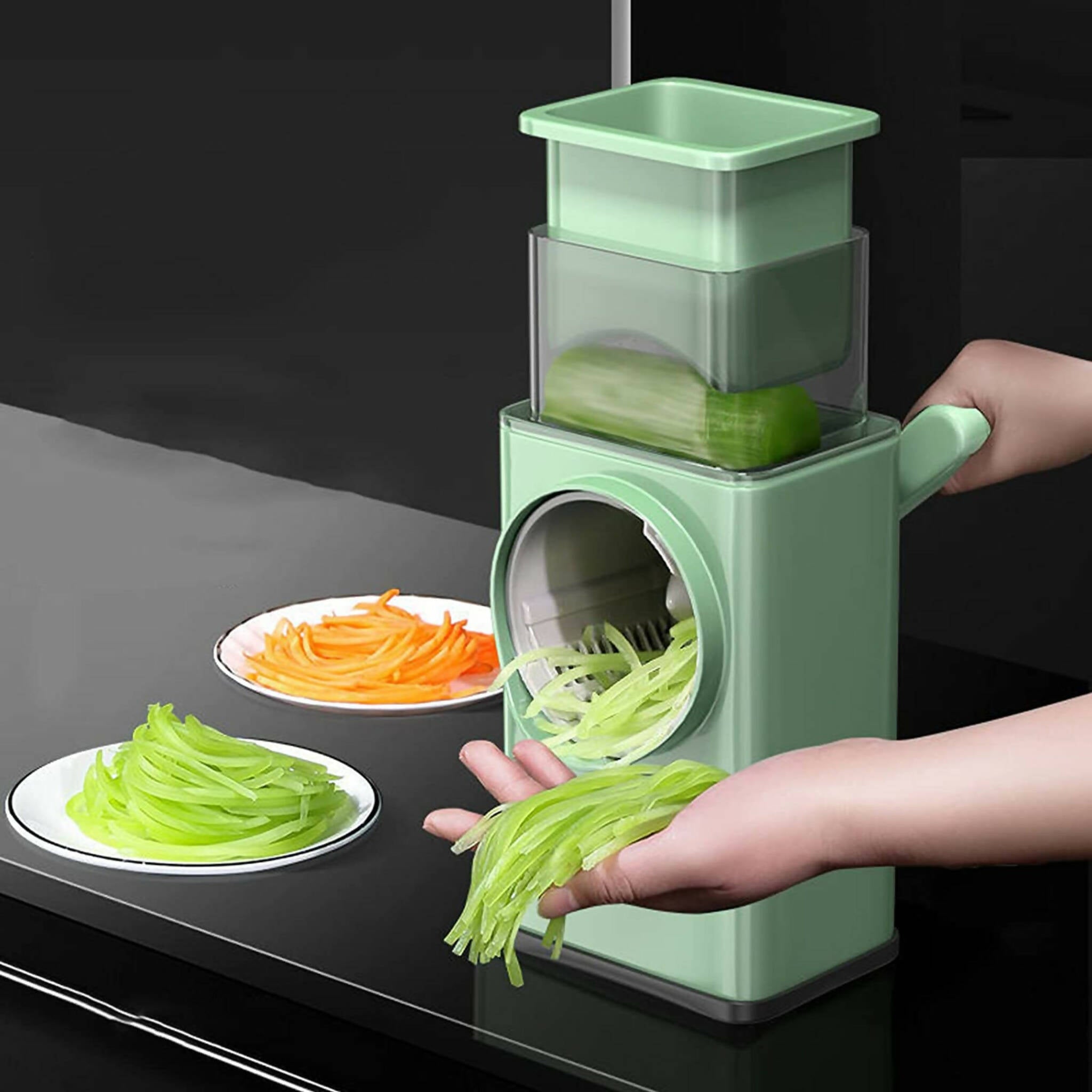 Veggie Slicer, Ultimate Manual Rotary, Slicer, Slice, Dice, and More!