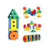 Toy, Colorful Wooden Stacker, Early Learning Shapes and Matching Game, for Kids'