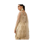 Unstitched Suit, Net & Jamawar Ensemble with Zari Sequins Detailing, for Women