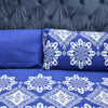 Bed Sheet, Experience Comfort in Ocean Blue: T-200 Cotton