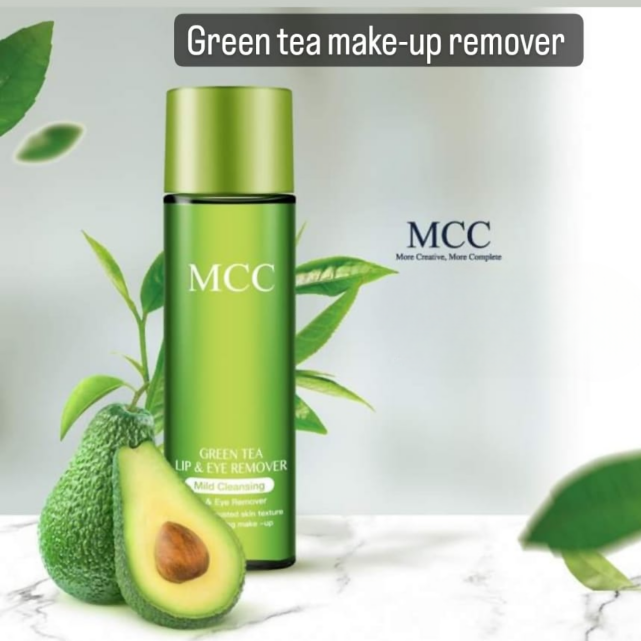 Makeup Remover, MCC Green Tea Eye & Lip, Gentle Three-in-One Cleansing