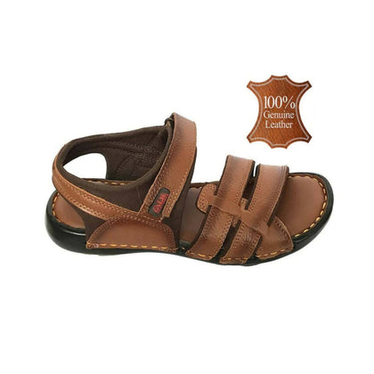 Sandals, Adjustable Strap & Custom Fit, Color Brown, for Men's