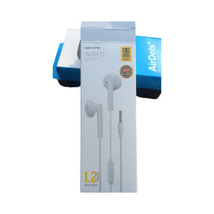 Earphone, Wekome YAO1, Excellent Sound Quality & 1.2M Length