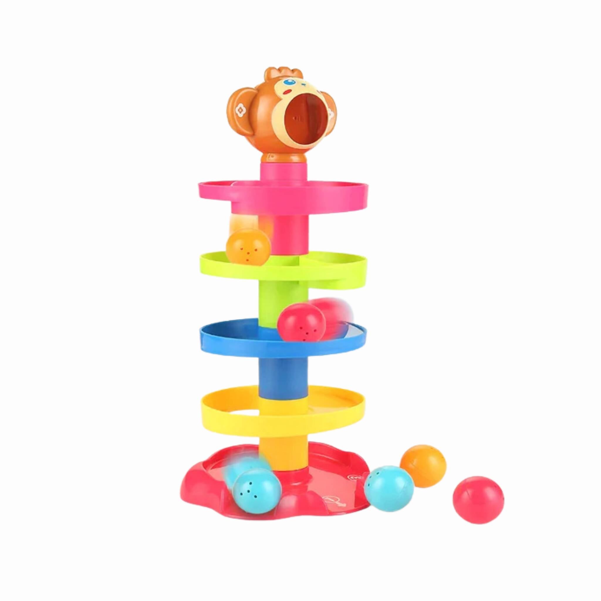 Ball Tower Toy, Colorful 5-Tier with Spinning Activity Balls, for Kids'