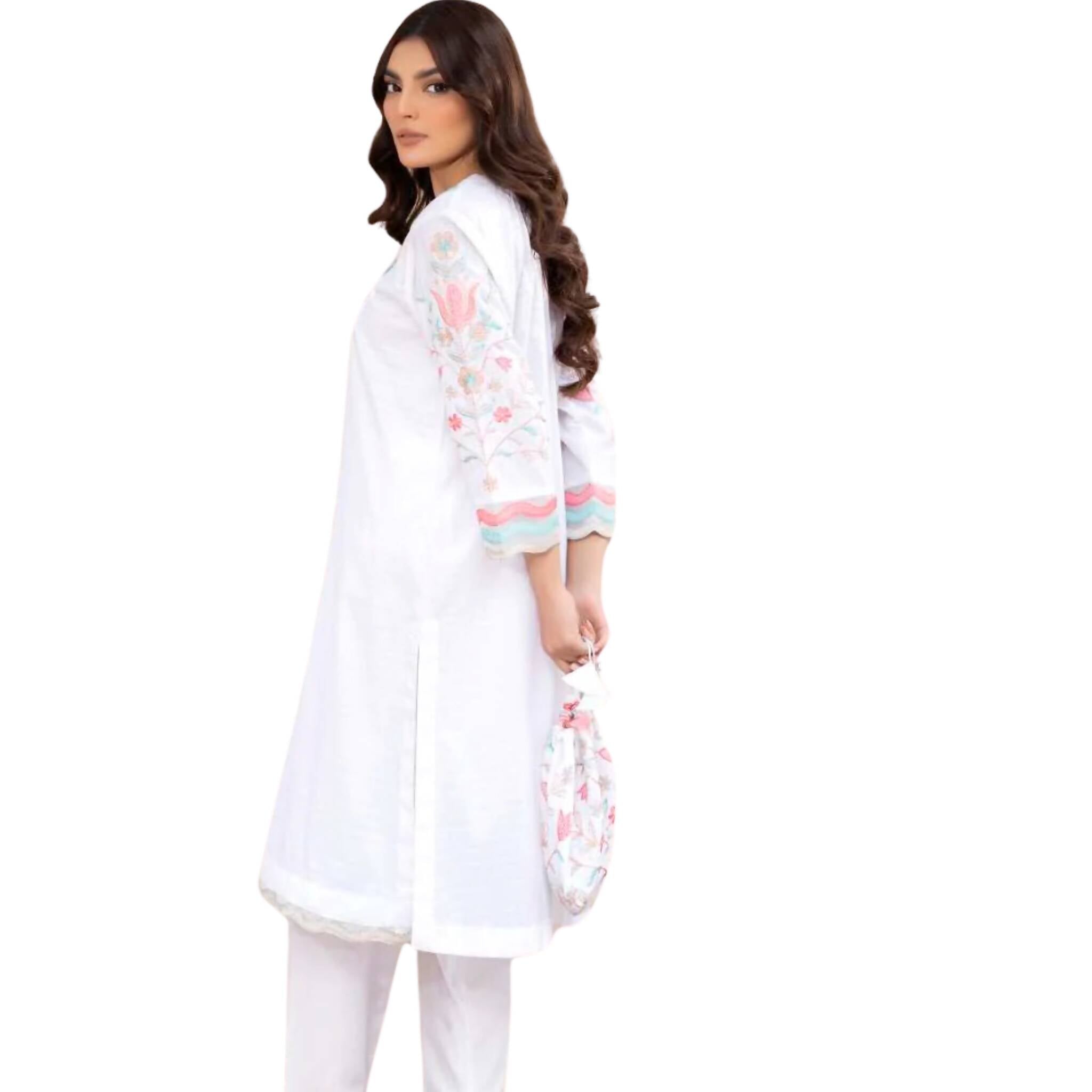 2-Piece Suit, Summer Elegance with Embroidered Details, for Women