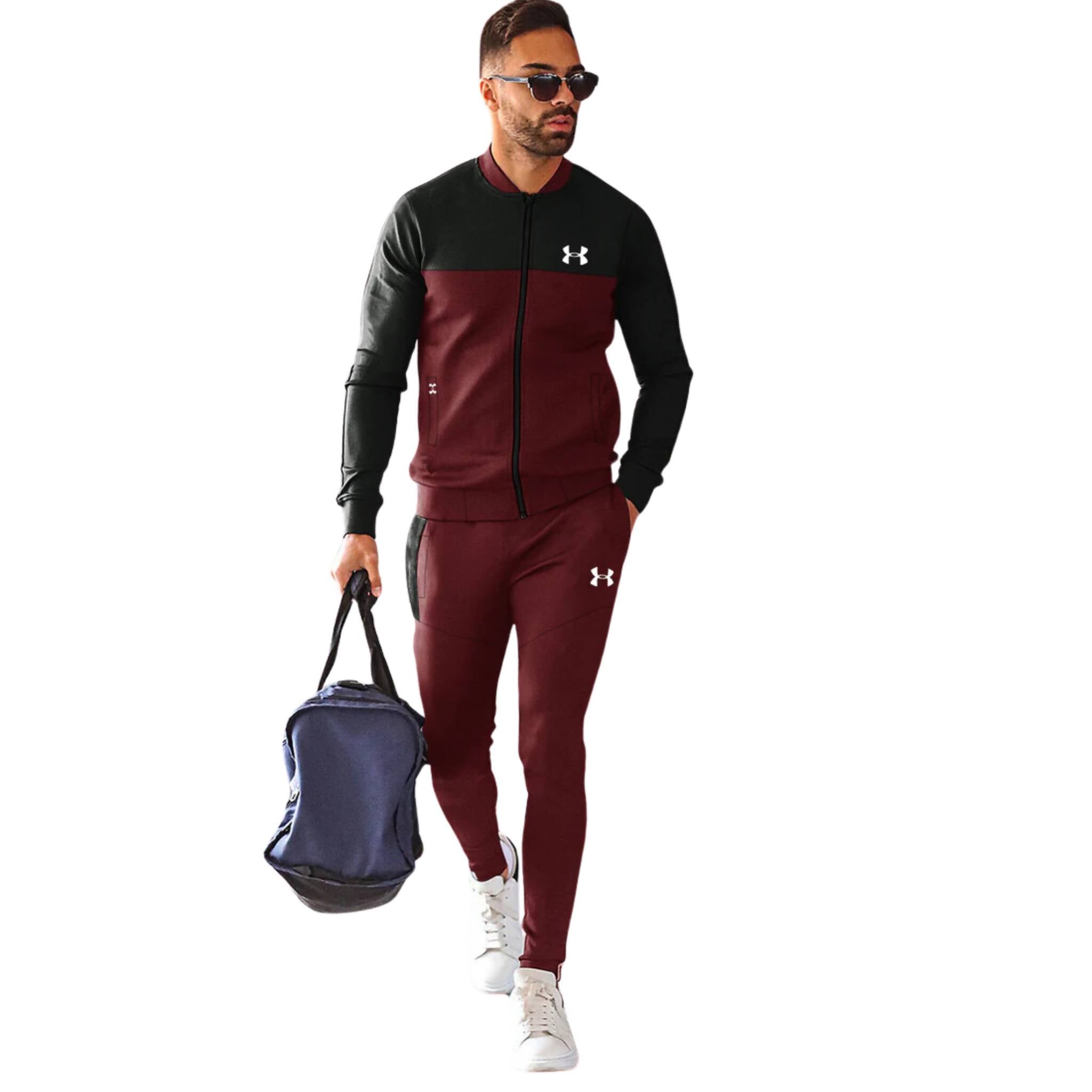 Tracksuit, UA Fleece Full Sleeve & Elevated Workout Experience, for Men