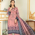Dress, Embroidered Shirt, Lawn Trouser & Chiffon Dupatta - 3-Piece Set, for Women