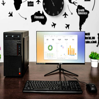 EASE Mini Tower PC, Core i5 EPCD5 1TB HDD, 22 Inch Monitor, Windows 11 Pro, 1-Year Warranty