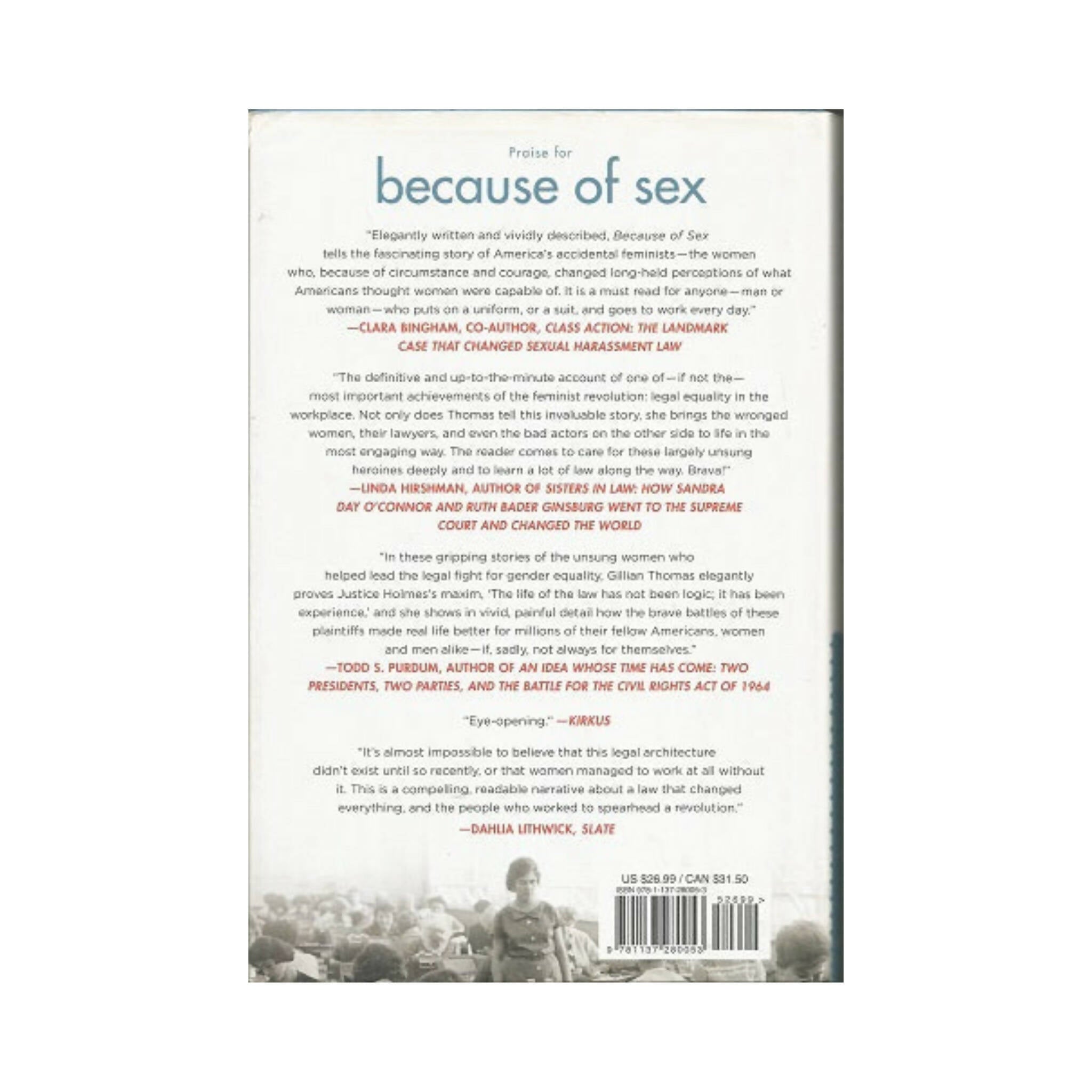 Book, Because of Sex, One Law, Ten Cases, and Fifty Years That Changed American Women's Lives