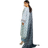 Winter Blue Pottery Ensemble, Embroidered Charm & Slub Khaddar Fabric, for Women